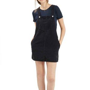 Topshop Moto Corduroy Pinafore Dress